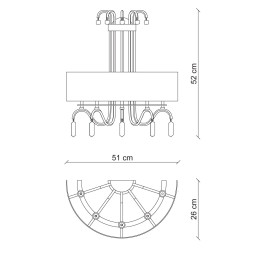 Бра Baga Bespoke Stravagante ST07 M05 | T20 cat. C