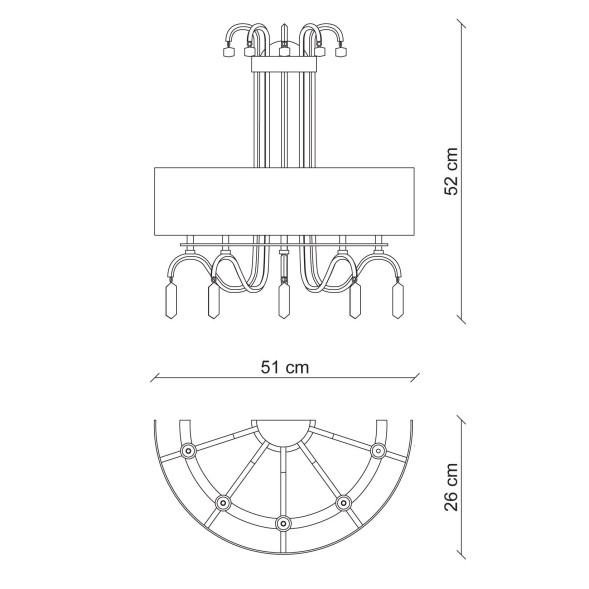 Бра Baga Bespoke Stravagante ST07 M05 | T20 cat. C