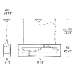 Подвесной светильник Leucos LAGUNA S75 0003319