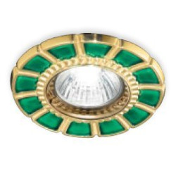 Встраиваемый спот (точечный светильник) Renzo Del Ventisette FA 14395/1 DEC. OL GREEN