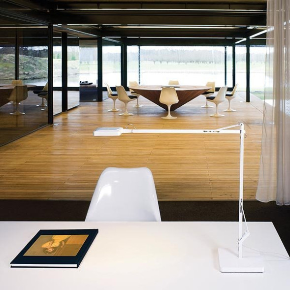 Настольная лампа Flos Kelvin LED Base Shiny white F3311009