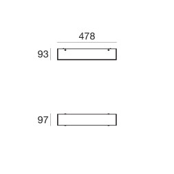 Потолочный светильник Linea Light Glued 90302