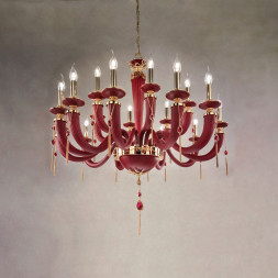 Люстра Euroluce Julienne L12+6 red