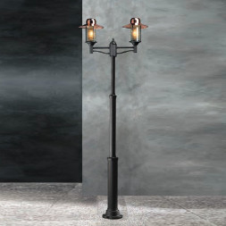 Садово-парковый фонарь Garden Light futura cuprum 95019/2L CU CF