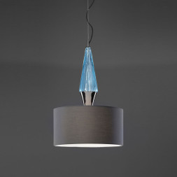 Подвесной светильник Euroluce Argo S1 SHADE nickel Aquamarine