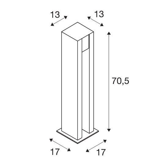 Садово-парковый фонарь SLV Arrock 231440
