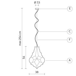 Подвесной светильник Karman 24 Karati SE104 1B INT