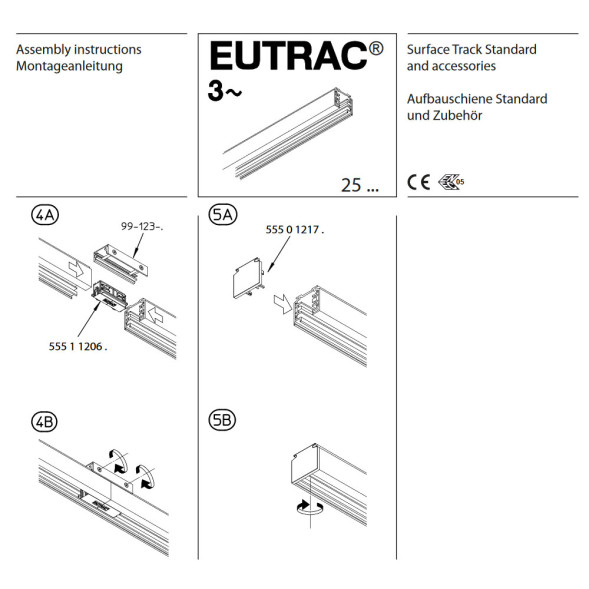 Шинопровод трехфазный SLV Eutrac 145102 1м