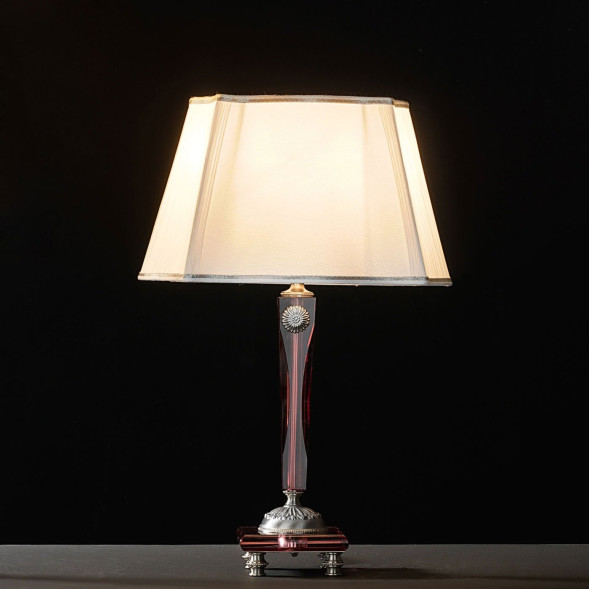 Настольная лампа Euroluce Ermes LP1 silver Antique rose