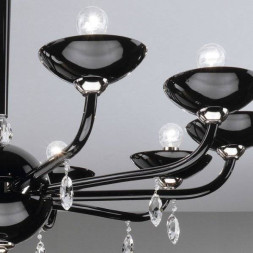 Люстра Beby Group Black tube DL33B03 Chrome Dark Rome Cut Almond