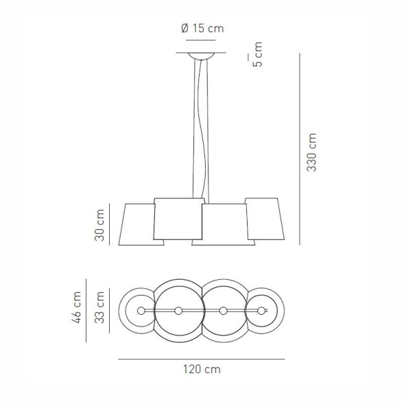 Подвесной светильник Axo Light Melting Pot SP MEL 115 SPMEL115NEXXE27 with diffusors