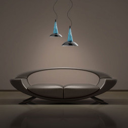 Подвесной светильник Euroluce Argo S1 LED small nickel Aquamarine