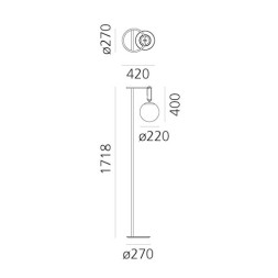 Торшер Artemide nh 1271010A