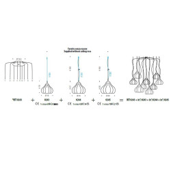 Подвесной светильник Sylcom Sphera 0243 AMT + KIT 0243