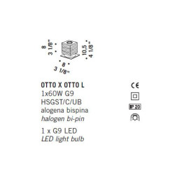 Настольная лампа De Majo OTTO X OTTO L 0OTTO0L00