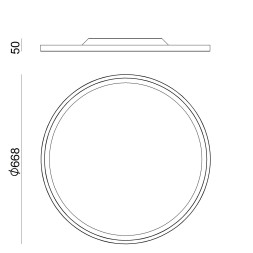 Потолочный светильник Linea Light Hinomaru 8611