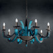 Люстра Euroluce Argo L8 nickel Aquamarine