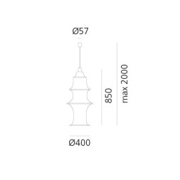 Подвесной светильник Artemide Falkland DS2040RIF + DS2040CCRC