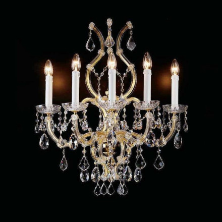 Бра Beby Group Novecento 901/5A Light gold CUT CRYSTAL