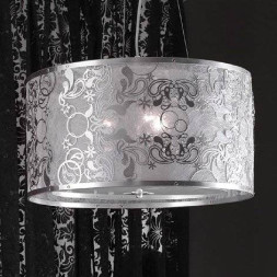 Подвесной светильник Masca Cashmere 1868/3 Argento/Glass 587