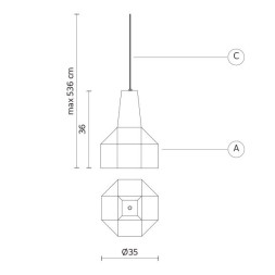 Уличный подвесной светильник Karman Settenani collection SE683N3-EXT