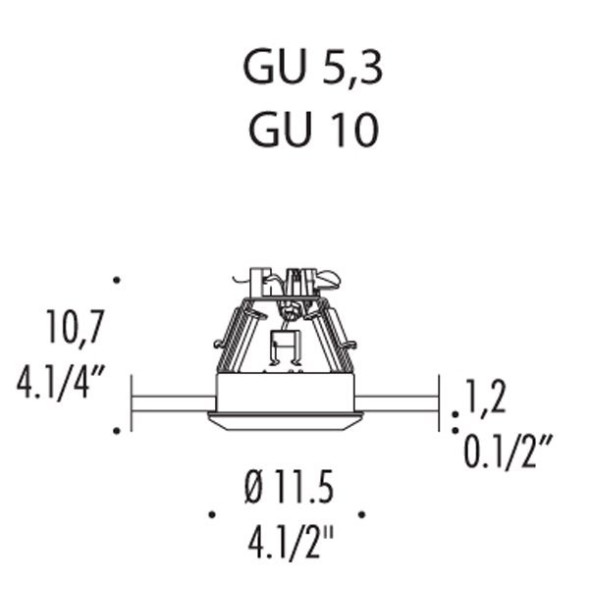 Встраиваемый спот (точечный светильник) Leucos Sith 0002962