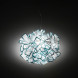 Подвесной светильник Slamp Clizia SUSPENSION BLUE CLI78SOS0000B_000