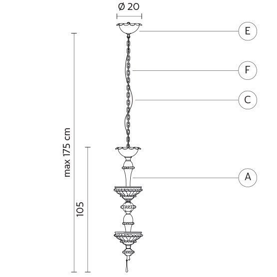 Основание светильника Karman Au Revoir SE110 0B INT