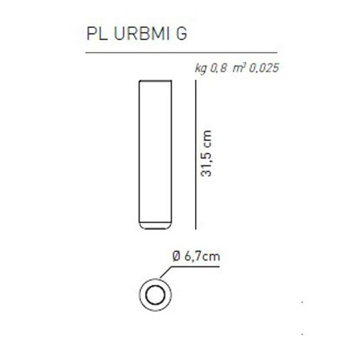 Потолочный светильник Axo Light Urban &amp; Urban mini PL URB MI G NI XX LED