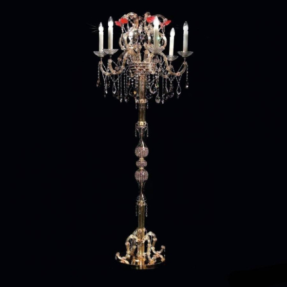 Торшер Beby Queen of Roses 9000P01 Light gold Swarovski Plaque