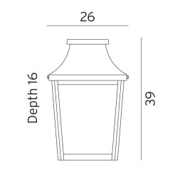 Уличный настенный светильник Norlys London 497B