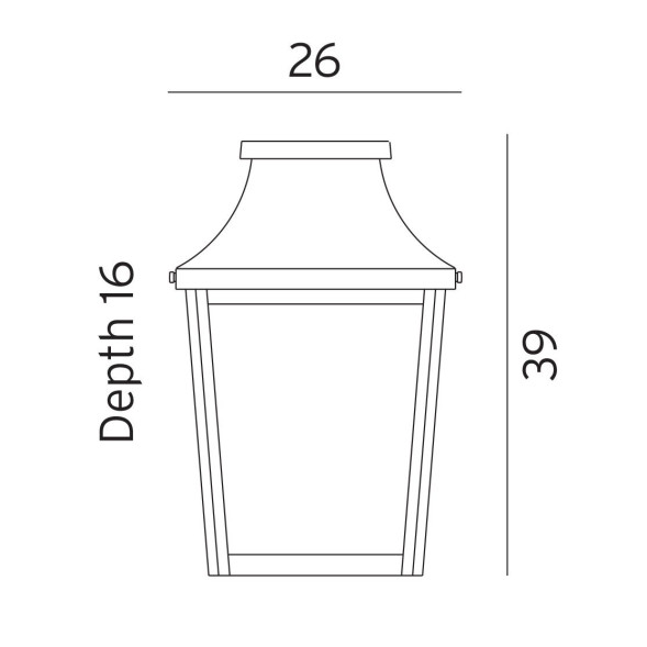 Уличный настенный светильник Norlys London 497B