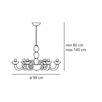 Люстра Artemide Pantalica C234010