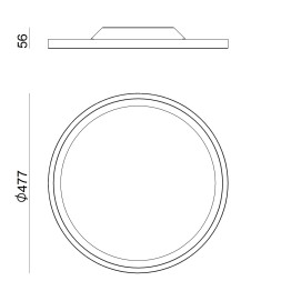Потолочный светильник Linea Light Hinomaru 8607