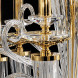 Люстра Euroluce Atalia L12+6+6 gold Clear