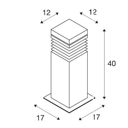 Садово-парковый фонарь SLV Arrock 231410