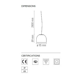 Подвесной светильник Flos Wan S White F9560009