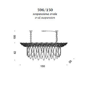 Подвесной светильник IDL Elite 596/150 bronze transparent