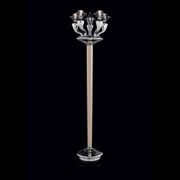 Торшер Beby Group Silver night 0200P01 White Leather 01 Silver Grey
