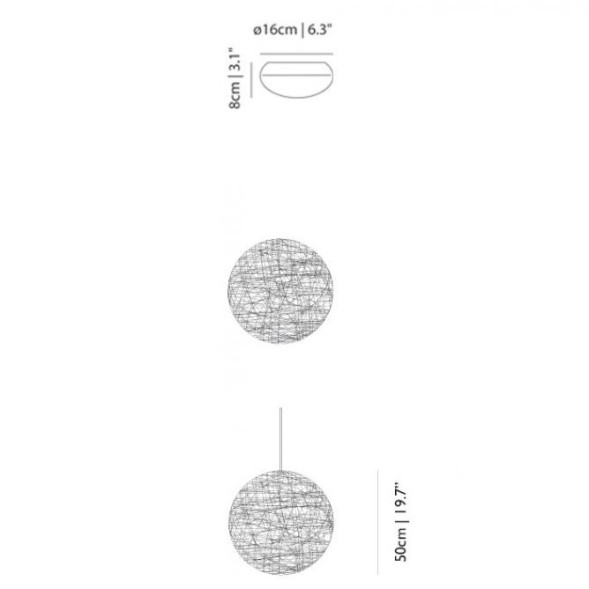 Подвесной светильник MOOOI Random light S 8718282294476
