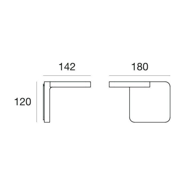 Настенный светильник Linea Light Quad 7750