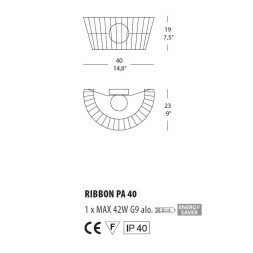 Настенный светильник Morosini Ribbon PA40 0480PA08BIAL