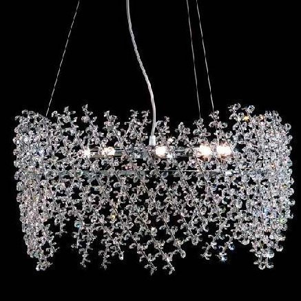 Подвесной светильник Renzo Del Ventisette L 14218/8 SW Trasparente DEC. CROMO