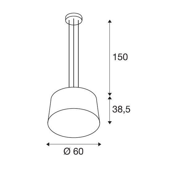 Подвесной светильник SLV Bishade 155650