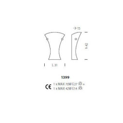 Бра Sylcom Loredan 1399 D ORO