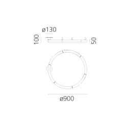 Потолочный светильник Artemide Alphabet 1428000A