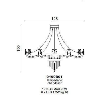 Потолочный светильник Beby Butterfly 0190B01 Gold SW Rosaline