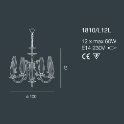 Люстра Bellart Karma 1810/L12L 05/P05