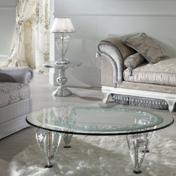 Настольная лампа Masca Versailles 1879/BG Argento