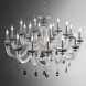 Люстра Euroluce Atalia L12+6 silver Fume